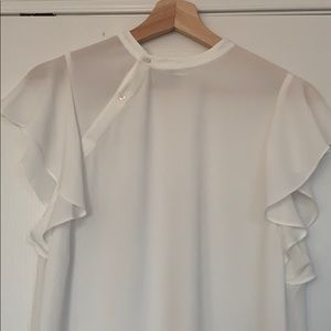 Babaton Asymmetrical two button blouse